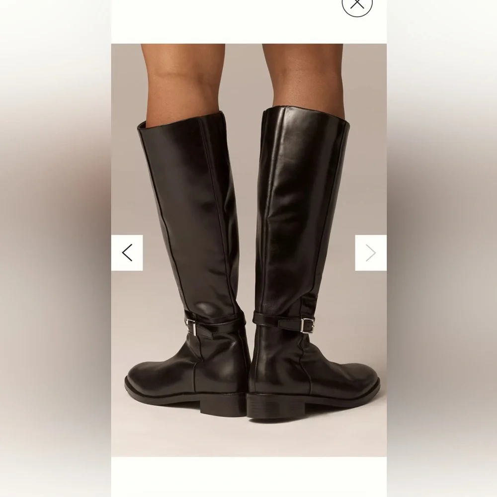 Maeve Buckle Strap Riding Boot - Picture 3 of 4